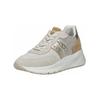 Sneaker NERO GIARDINI "Nero Giardini Sneaker Leder/Textil", Damen, Gr. 39, weiß (weiß, beige), Leder, Textil, casual, Schuhe