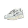 Sneaker REPLAY "Replay Sneaker Leder/Textil", Damen, Gr. 41, weiß (silber, weiß), Leder, Textil, casual, Schuhe