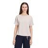 Kurzarmshirt BETTY BARCLAY "Betty Barclay Blusenshirt mit Tunnelzug", Damen, Gr. 46, beige, Jersey, Obermaterial: 75% Polyester, 22% Viskose, 3% Elasthan., casual, figurumspielend normal, U-Boot-Ausschnitt, Kurzarm, Shirts