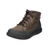 Schnürstiefelette CLARKS "Clarks Stiefelette Leder/Synthetik", Herren, Gr. 44,5, schwarz (braun, schwarz), Leder, Synthetik, casual, Schuhe