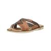 Pantolette MUSTANG SHOES "Mustang Shoes Pantoletten Lederimitat", Herren, Gr. 46, braun (cognac), Lederimitat, casual, Schuhe