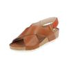 Keilsandalette PIKOLINOS "PIKOLINOS Sandalen Leder", Damen, Gr. 42, braun (brandy), Leder, casual, Schuhe