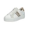 Sneaker PAUL GREEN "Paul Green Sneaker Leder/Textil", Damen, Gr. 36, weiß (weiß, beige), Leder, Textil, casual, Schuhe