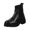 Stiefelette LAZAMANI "Lazamani Stiefelette Leder/Textil", Damen, Gr. 41, schwarz, Leder, Textil, casual, Schuhe