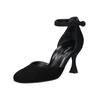 Pumps PAUL GREEN "Paul Green Pumps Veloursleder", Damen, Gr. 40, schwarz, Veloursleder, elegant, Schuhe