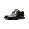 Schnürschuh CLARKS "Clarks Businessschuhe Leder", Herren, Gr. 42,5, schwarz, Leder, elegant, Schuhe