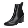 Stiefelette PAUL GREEN "Paul Green Stiefelette Glattleder", Damen, Gr. 39, schwarz, Glattleder, casual, Schuhe
