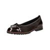 Ballerina GABOR "Gabor Ballerinas Leder", Damen, Gr. 38, braun (chocolate), Leder, casual, Schuhe
