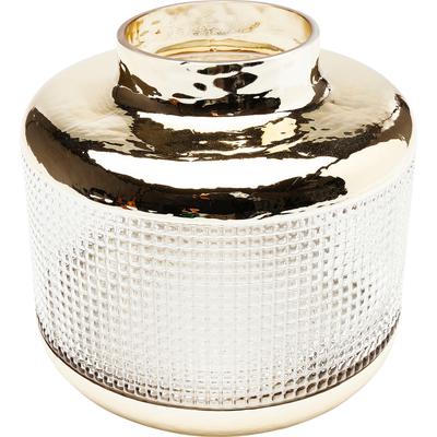 Tischvase KARE DESIGN "Vase LA Noble", gold (goldfarben), B:19,5cm H:19cm T:19,5cm, Glas, Vasen Image