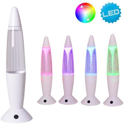 NÄVE LED Tischleuchte "TORNADO", bunt (weiß, transparent, bunt), Ø 10cm H: 36cm, Lampen, Batteriebetrieb, LED Dekoleuchte LED Lavalampe Image