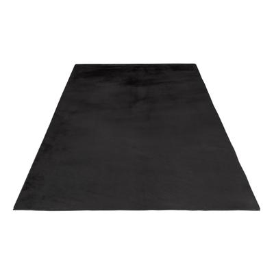 Teppich OBSESSION "My Monaco 225", grau (anthrazit), B:60cm H:25mm L:100cm, Polyester, Teppiche, Uni Farben, besonders weich & kuschelig, Wohnzimmer Image