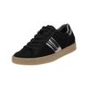 Sneaker PAUL GREEN "Paul Green Sneaker Leder", Damen, Gr. 38, schwarz (schwarz, silber), Leder, casual, Schuhe