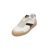 Sneaker MARC O'POLO "aus edlem Rindleder", Damen, Gr. 41, weiß (weiß, schwarz), Obermaterial: 100% Leder (Rind), unifarben, Schuhe