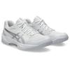 Hallenschuh ASICS "GEL-TASK 4", Gr. 39,5, weiß (weiß, pure silber), Synthetik, sportlich, Schuhe