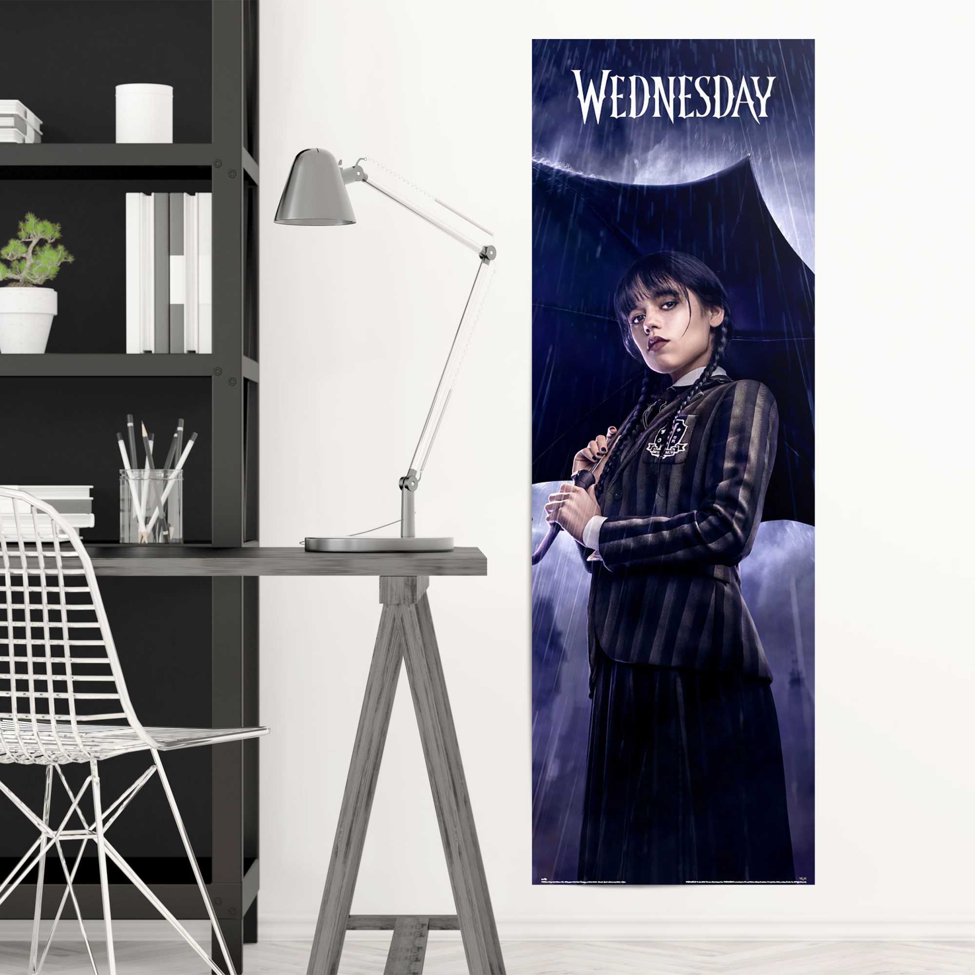 Poster REINDERS "Wednesday - Jenny Ortega", lila (farbe bild(er): lila), B:53cm H:158cm T:0,1cm, Holzwerkstoff, Bilder Image