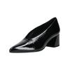 Pumps HÖGL "Högl Pumps Leder", Damen, Gr. 38, schwarz (schwarz lack), Leder, casual, Schuhe