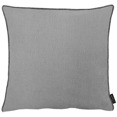 Dekokissen APELT "Stone", grau (grau, unifarben), B:45cm H:5cm L:45cm, Leinen, Polyester, Dekokissen_Sitzkissen_Kissenhüllen Image