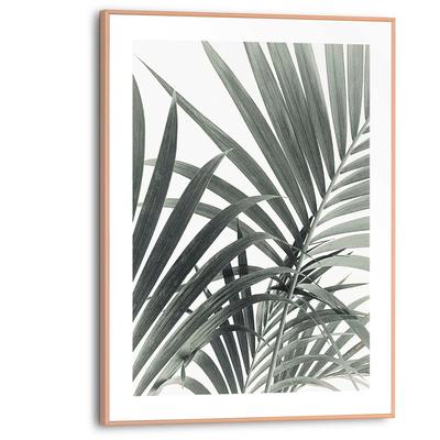 Poster REINDERS "Palmenblätter", grün (farbe bild(er): grün), B:30cm H:40cm T:1,6cm, MDF, Bilder Image