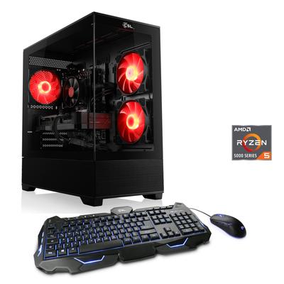 CSL Gaming-PC "AeroVision V24241", schwarz, Microsoft Windows 11 Home (64 Bit), 16 GB RAM 500 GB SSD, Computer Image