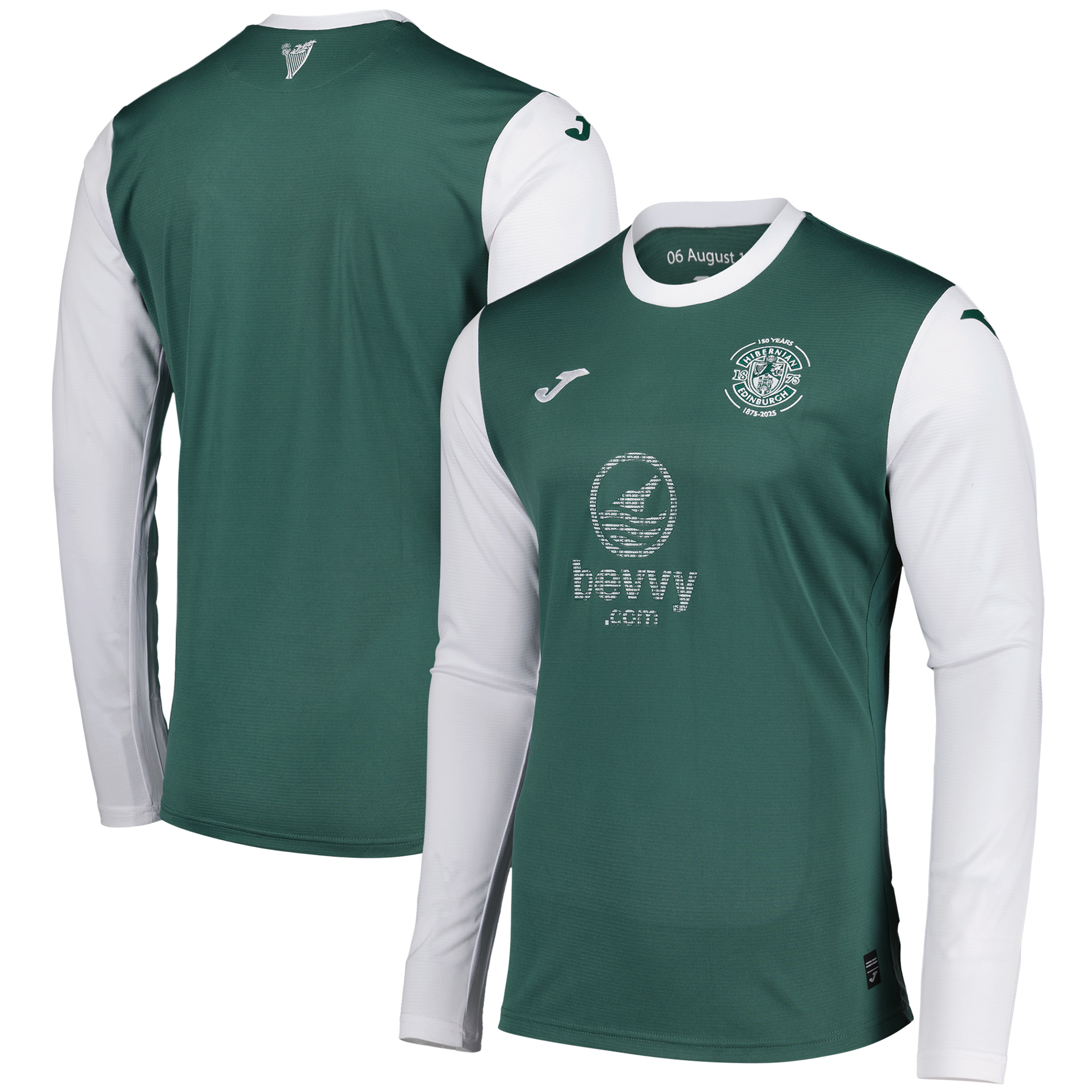 Hibernian Joma Heimtrikot 2025-26 - Langarm Image