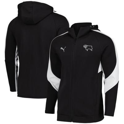Derby County PUMA Travel Kapuze Jacke - Schwarz Image