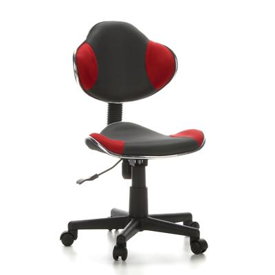 TEMU Hh Office 633002 Kids Swivel Chair 2 Grey Red Ergonomic Height-adjustable Office Chair For School Beginners Youth Desk Chair