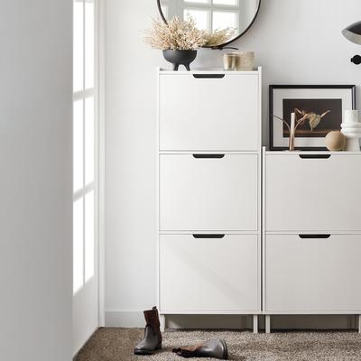 TEMU Shoe Rack With 3 Flaps Narrow Shoe Cabinet Shoe Shelf Shoe Dresser Shoe Storage Image