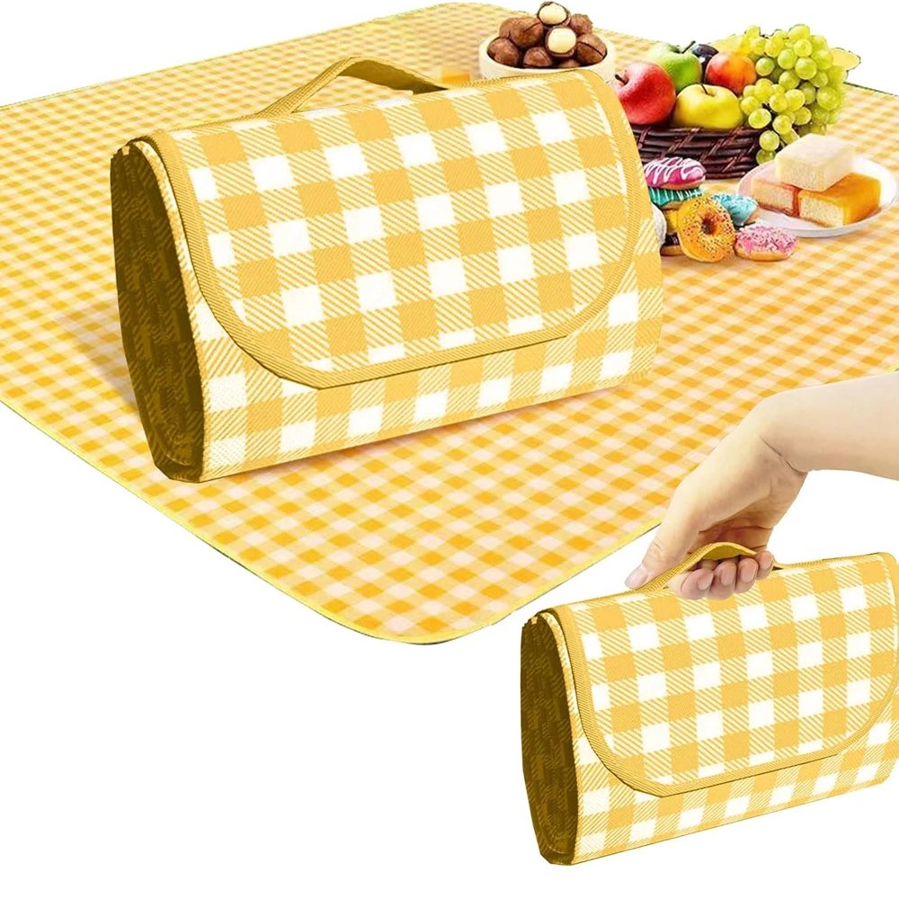 Outdoor Picknick Matte Tragbare Camping Matte Schlaf Matte Verdickte Feuchtigkeit-beweis Matte doppelseitige Aluminium Film Strand Camping Matte Image