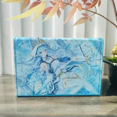 Diy New Yu-Gi-Oh! Wasser Zauberin der Tempel Karte Aufbewahrungsbox Ygo Leder Magnetkarte Image