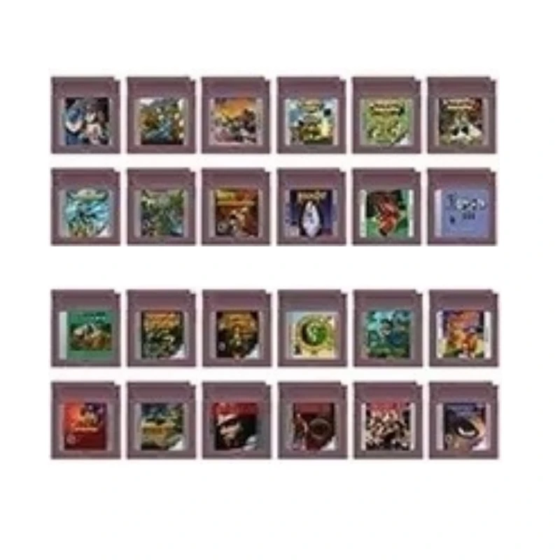 16 Bit Video Game Console Cartridge GBC Game Card Adventure Island Resident Evil Harvest Moon Perfect Dark Mega Man For GB/SP