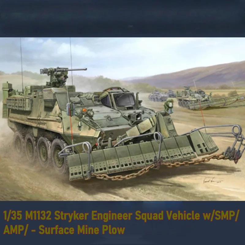 TRUMPETER 1/35 M1132 Stryker Engineer Squad Vehicle Kunststoff-Montagepuzzle-Modell Image