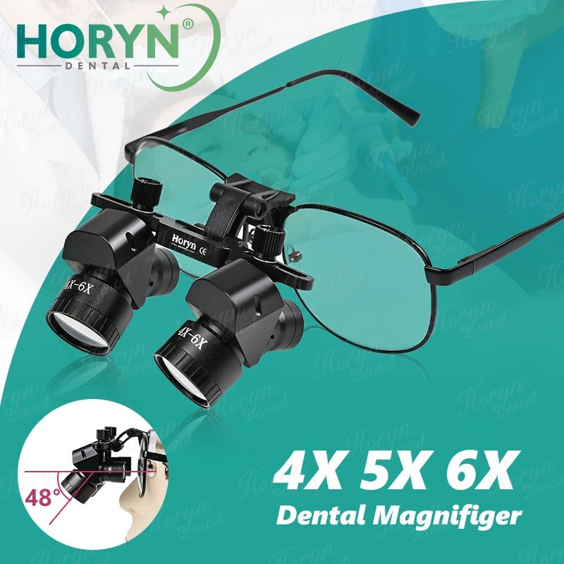 4-6X Lupen Dental Binokular Lupen 48 ° Weitwinkelprävention Zervikale Spondylose Lupe Dentallupen Keine LED Image
