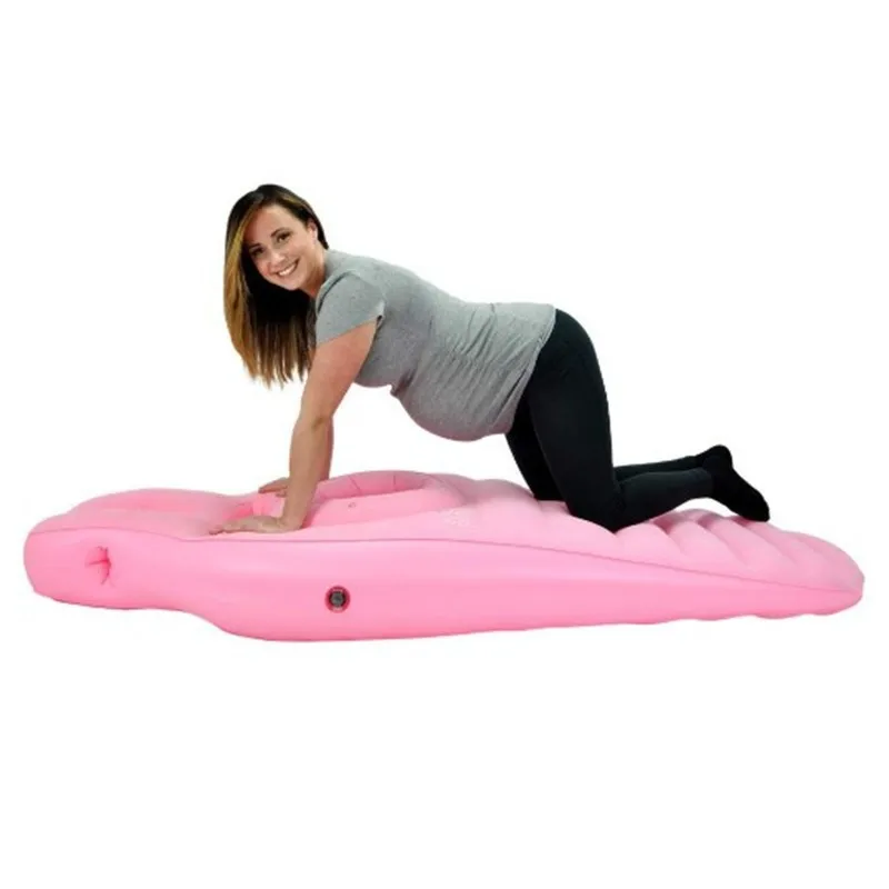 Wassermatratze für schwangere Frauen, aufblasbares schwimmendes Bett, PVC-Matratze, Beflockung, verdickte Matratze, Mama-Yogamatte, Großhandel Image