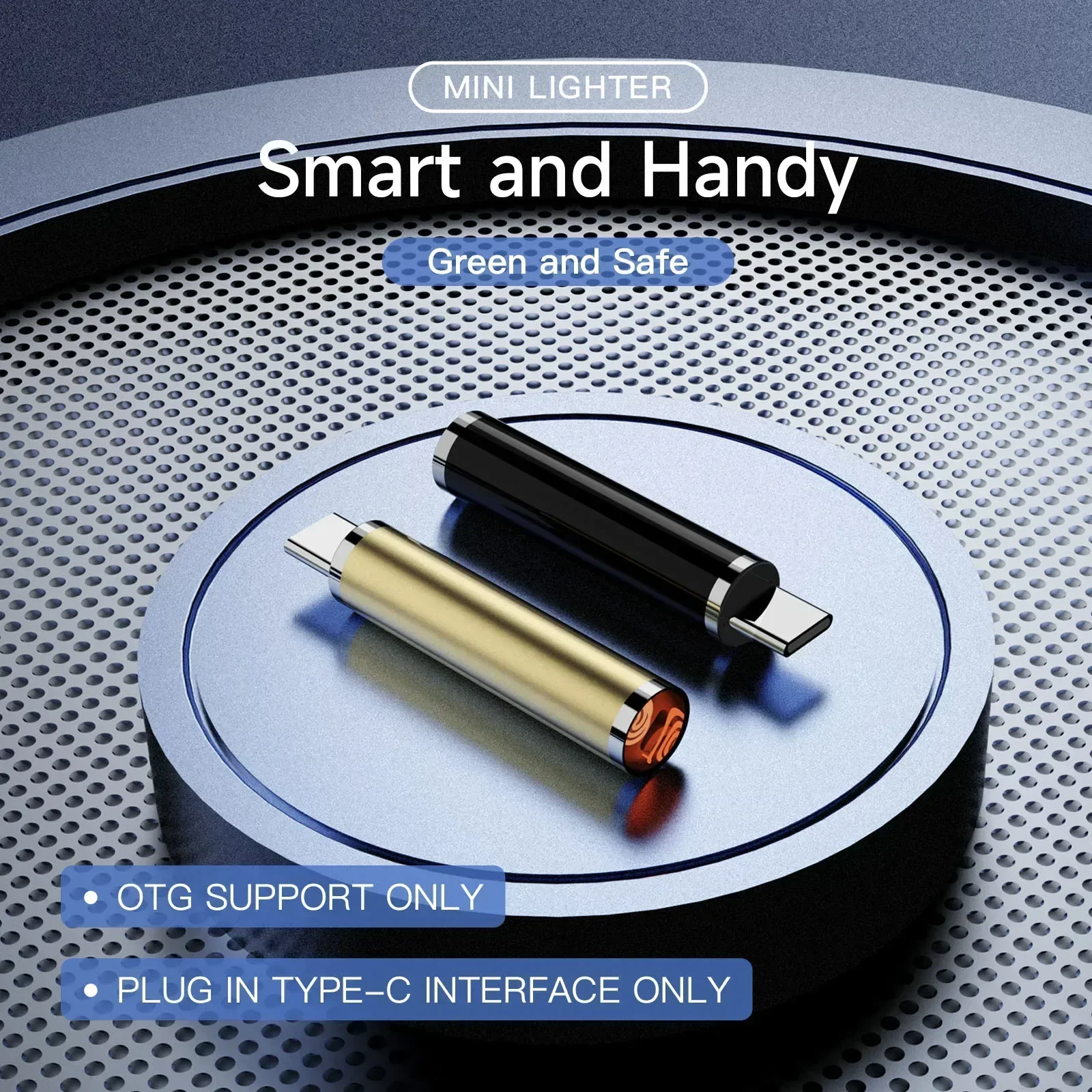 1PC Mini-Zigarettenanzünder TYPE-C-Schnittstelle Wolframdraht bläst Zigarettenanzünder ohne Batterie kann im Flugzeug getragen werden Image