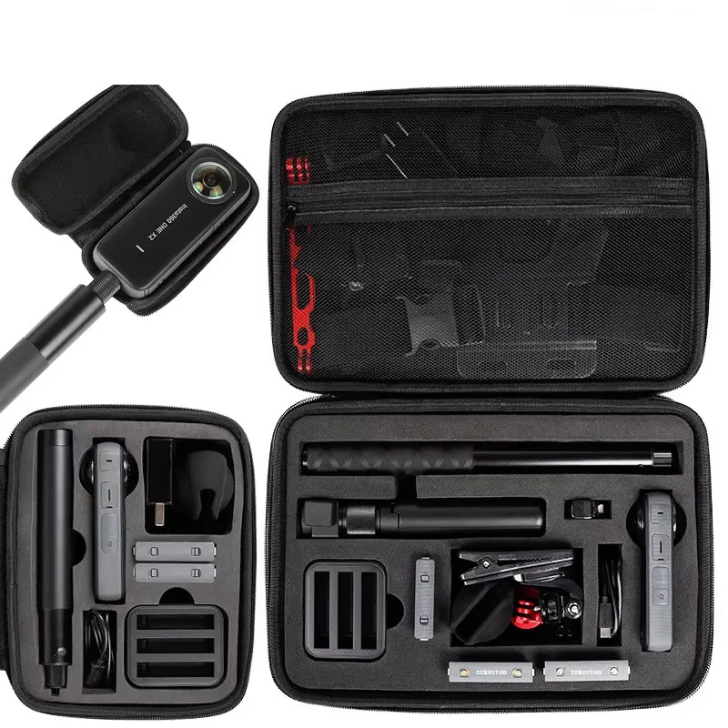 Aufbewahrungstasche für Insta360 One X5 X4 X3, wasserdichte Tragetasche für Insta360 Panoramakamera, Handtasche, Zubehörbox, groß, mittel Image