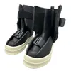 25ss Männer Chelsea Stiefel Plattform High Top Mann Turnschuhe Gothic Heels Leder Luxus Vintage Trendy Designer Schuhe Schwarz