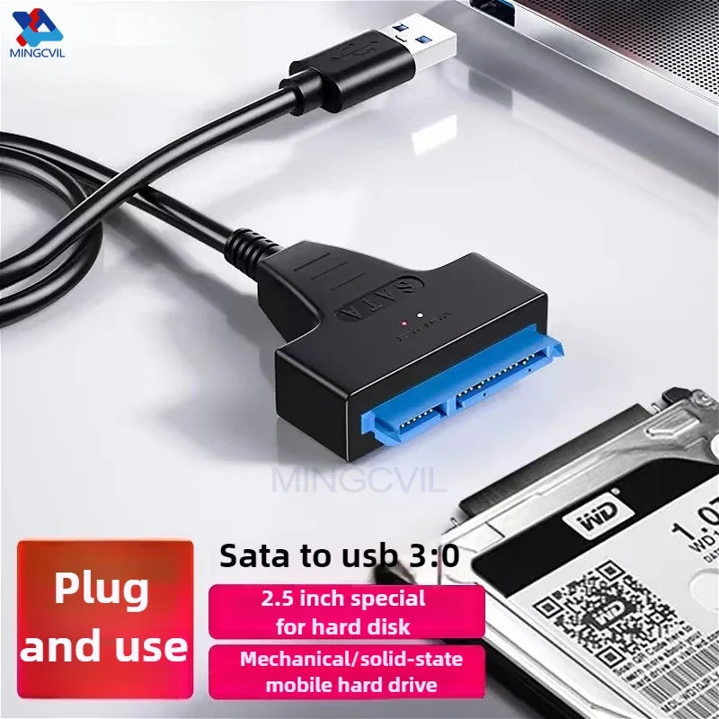 MINGCVIL USB 3.0 zu SATA Kabel für 2,5 Zoll externe HDD SSD Festplatte Adapter SATA zu USB Festplatte Adapter Kabel Image