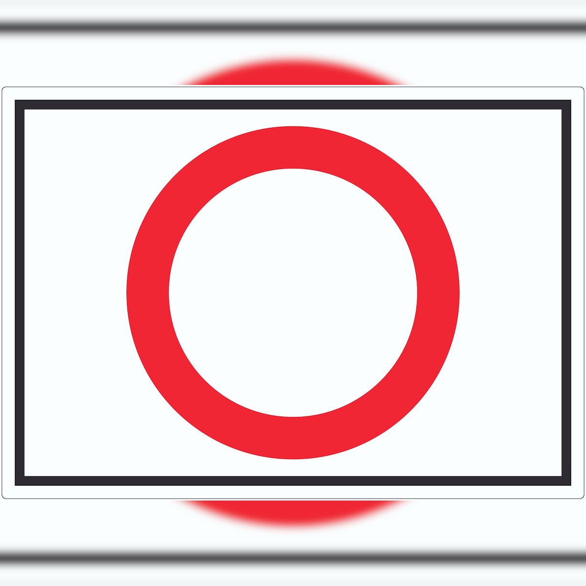 HB-Druck Durchfahrt verboten Symbol Aufkleber A0 (841x1189mm) Image