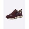 Sneaker CAPRICE, Damen, Gr. 39, rot (burgund), Lackleder, Veloursleder, Glattleder, sportlich, Schuhe