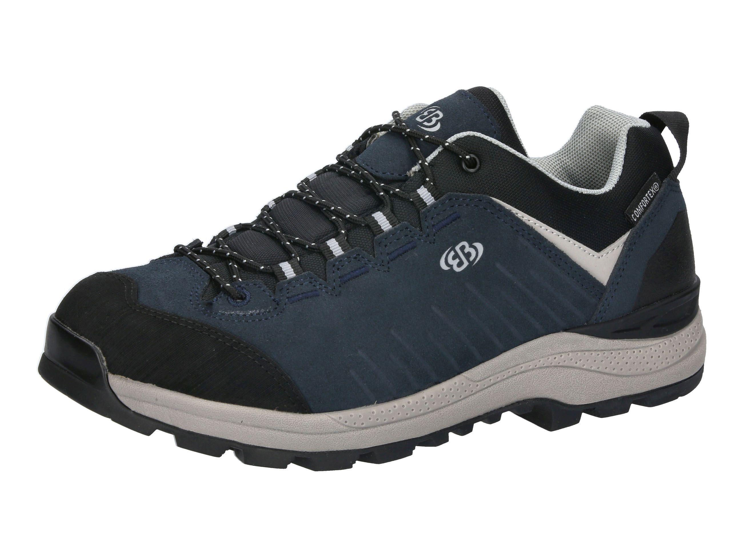 Wanderschuh BRÜTTING "Outdoorschuh Mount Shavano", Damen, Gr. 36, blau, Leder, Schuhe Wanderschuh