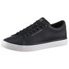 Sneaker TOMMY HILFIGER "TH HI VULC CORE LOW LTH II ESS", Herren, Gr. 48, blau (dunkelblau), Lederimitat, unifarben, sportlich, Schuhe, Freizeitschuh, Halbschuh, Schnürer in schmaler Form