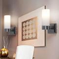 Globo Lighting - Applique murale led en verre IP44 pour salle de bain, applique en verre opale pour