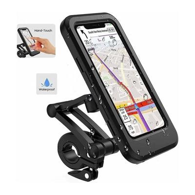 Wasserdichter Fahrrad-Handyhalter, 360°-Scooter-Smartphone-Halter mit Regenschutz, Handyhalter für