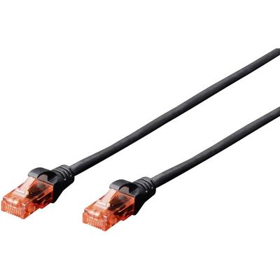 Digitus - DK-1612-030/BL RJ45 Netzwerkkabel, Patchkabel cat 6 u/utp 3.00 m Schwarz verdrillte Paare Image