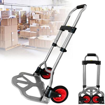 Aufun - klappbar Sackkarre Transportkarre Höhenverstellbar Handkarre, Stapelkarre mit Image