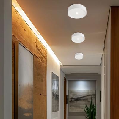 Globo Lighting - Deckenleuchte led Deckenlampe weiß Küchenleuchte Flurlampe, Aluminium, 10W 470lm Image