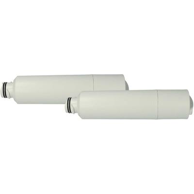2x Wasserfilter Filterkartusche Filter kompatibel mit Samsung RS267, RS267TDBP, RS267TDPN, Image