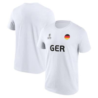 UEFA Euro 25 Deutschland Grafik T-Shirt - Weiß - Unisex Image
