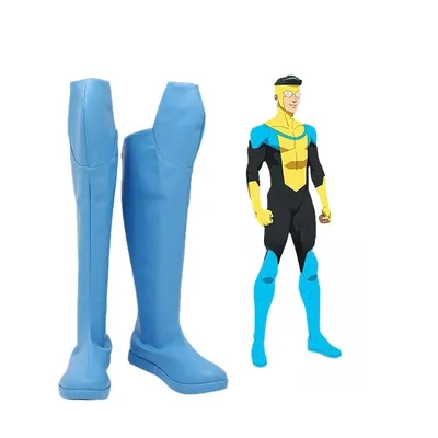 Anime Cosplay Schuhe Invincible: Mark Grayson Stiefel Halloween Kostüm Zubehör Requisiten Image