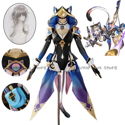 Spiel Honkai Star Rail Cipher Cosplay Kostüm Perücke Uniform Cifera Hut Amphoreus Für Frauen Mädchen Halloween Karneval Party Requisiten Image